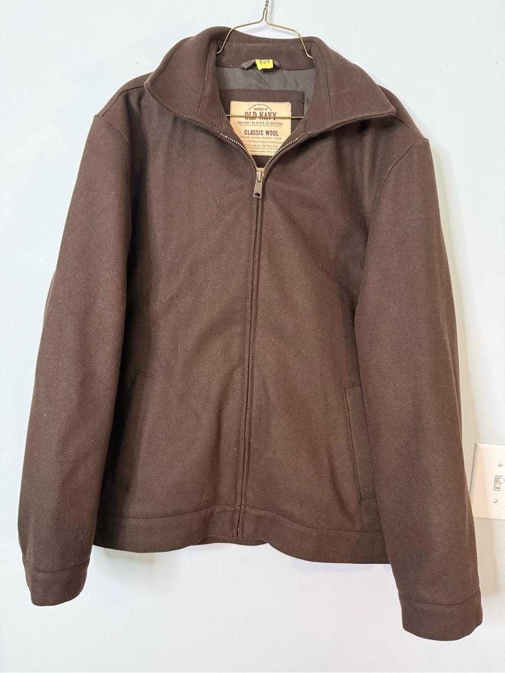 Old Navy Kids Brown Zip-Front Pea Coat